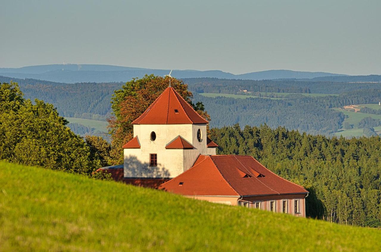 Hotel Garni Schloss Schoenberg Bad Brambach Exteriér fotografie